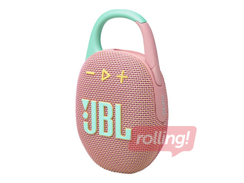 Juhtmevaba kõlar JBL Clip 5, USB-laadijaga, roosa