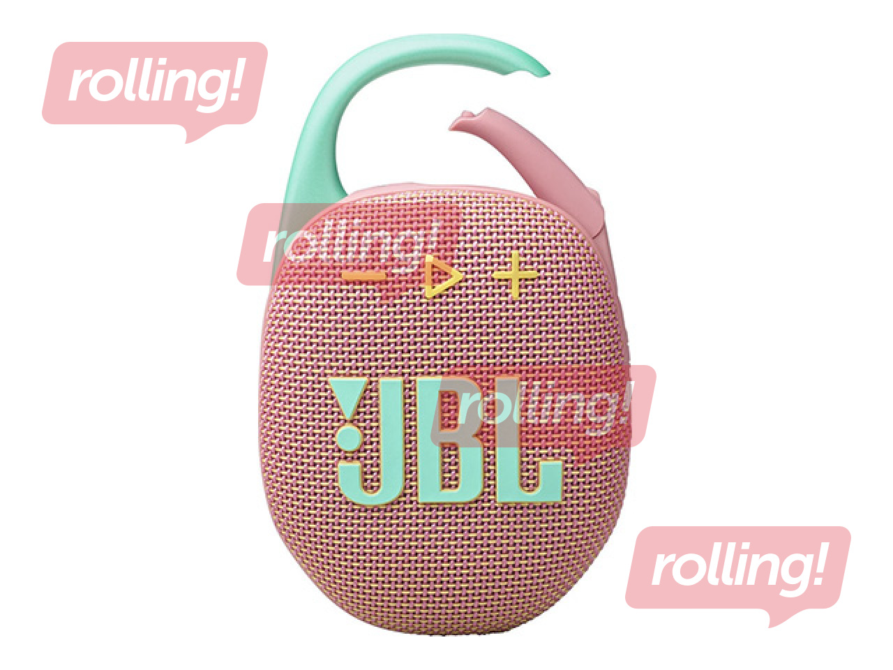 Juhtmevaba kõlar JBL Clip 5, USB-laadijaga, roosa