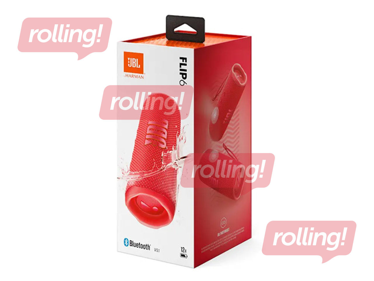 Juhtmevaba kõlar JBL Flip 6, IPX7, veekindel, punane