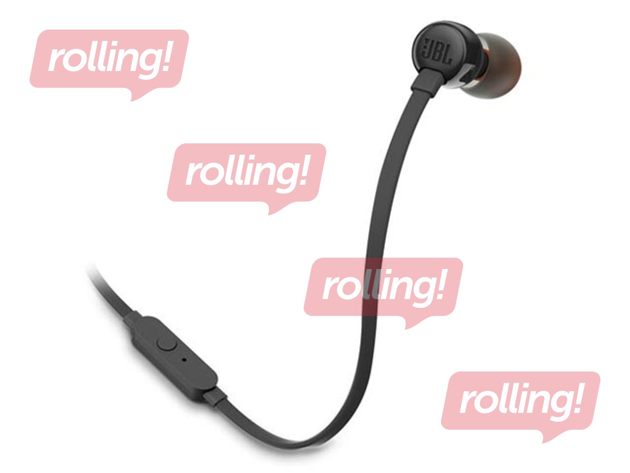 Austiņas ar mikrofonu JBL Tune T110, Black