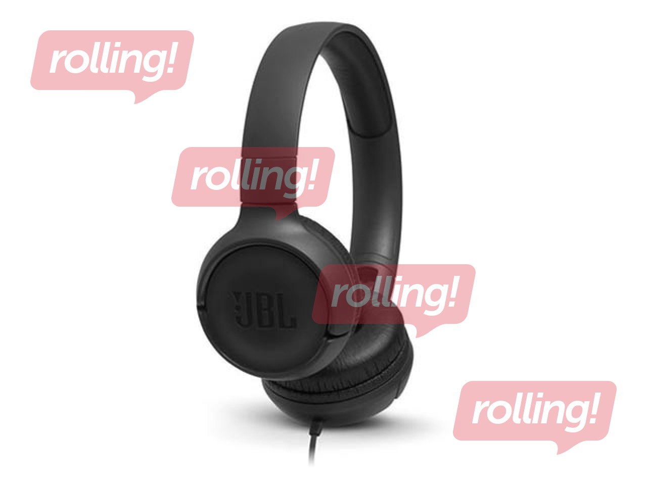 Austiņas ar mikrofonu JBL Tune 500, Melnas