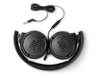 Austiņas ar mikrofonu JBL Tune 500, Melnas
