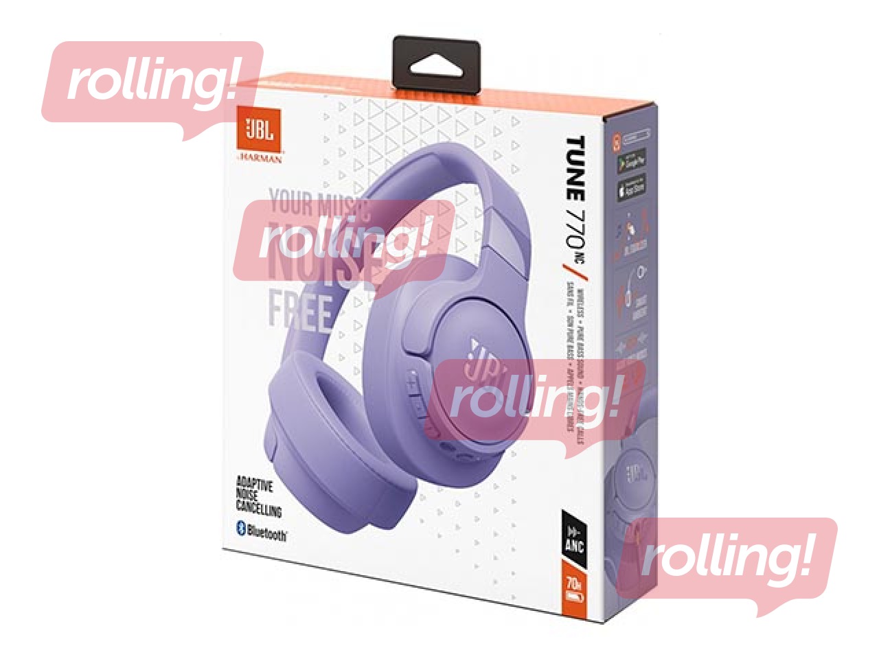 Juhtmeta kõrvaklapid JBL Tune 770 NC, lillad