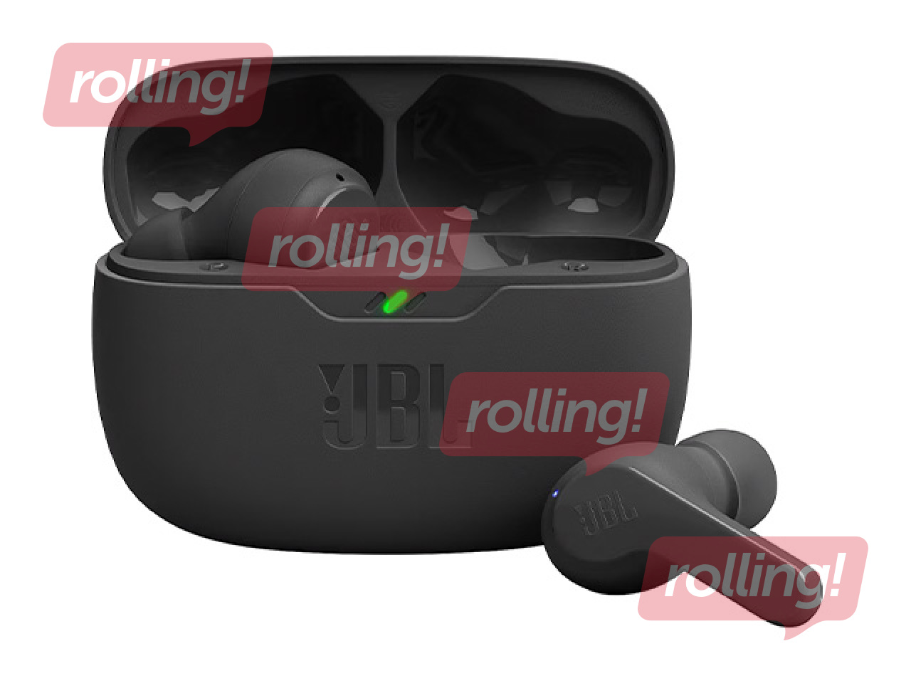 Bezvadu austiņas JBL Wave Beam TWS, melnas