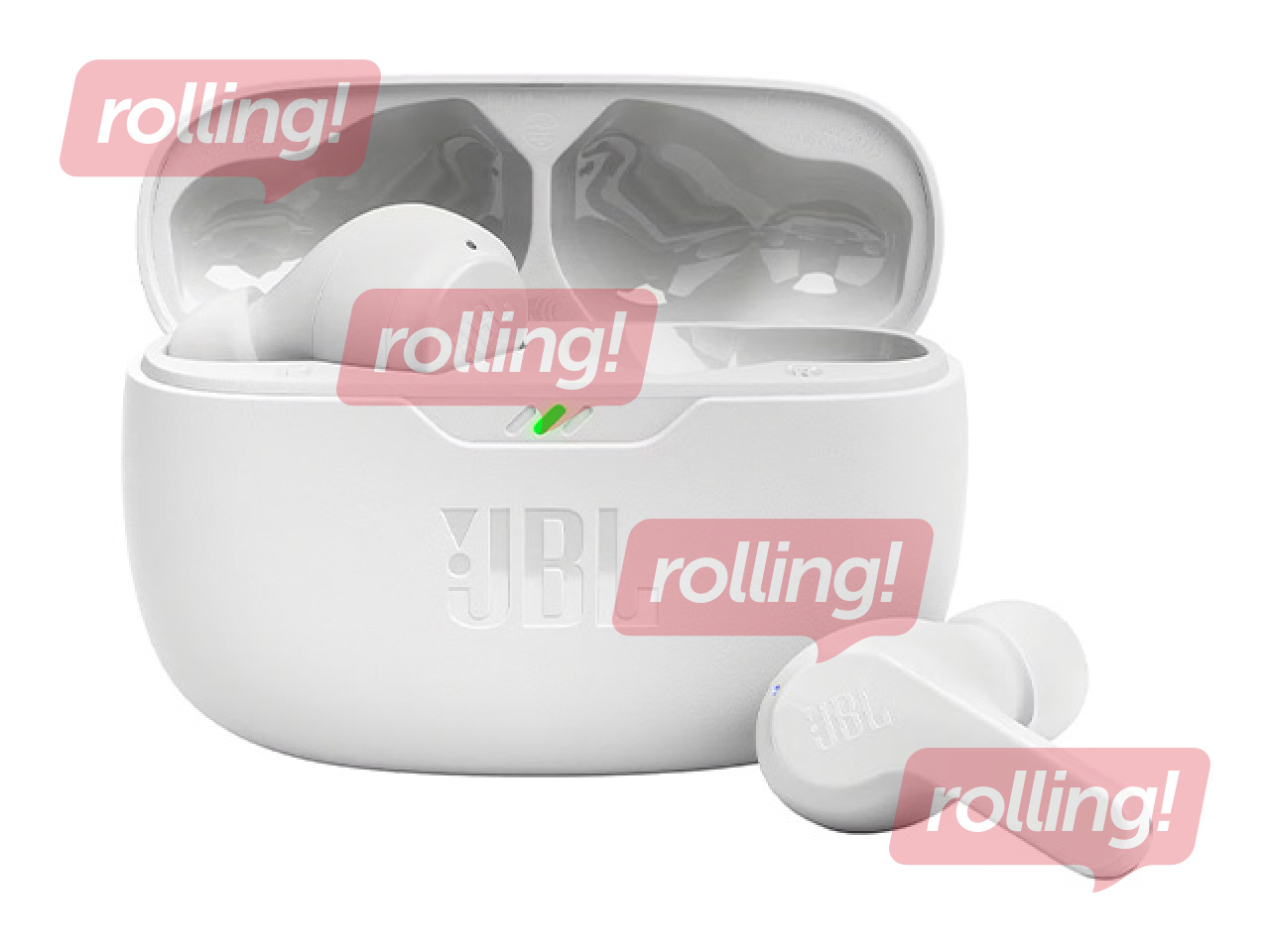 Bezvadu austiņas JBL Wave Beam TWS, baltas