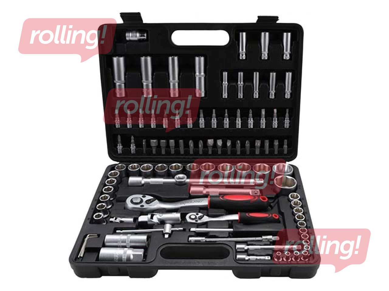 Kraftmann socket set 1/4''+1/2'' 94 pcs.