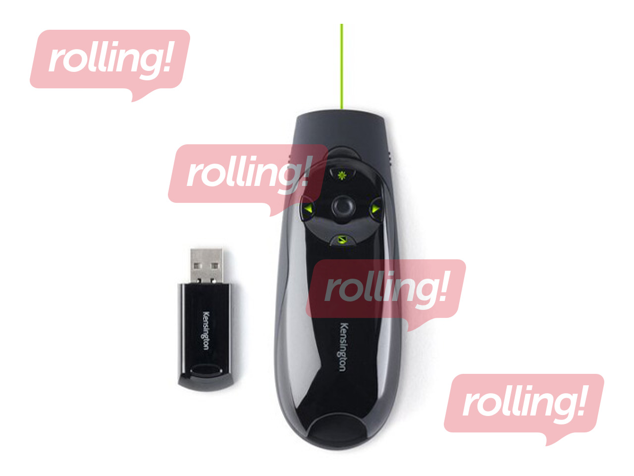 Kensington Presenter Expert presentation tool with green laser