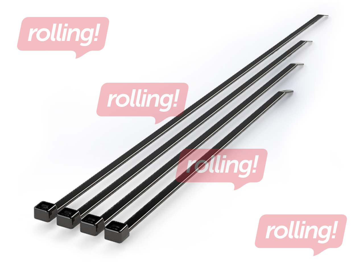Kabeļu savilce 3.6 x 250 mm melna, 100 gab