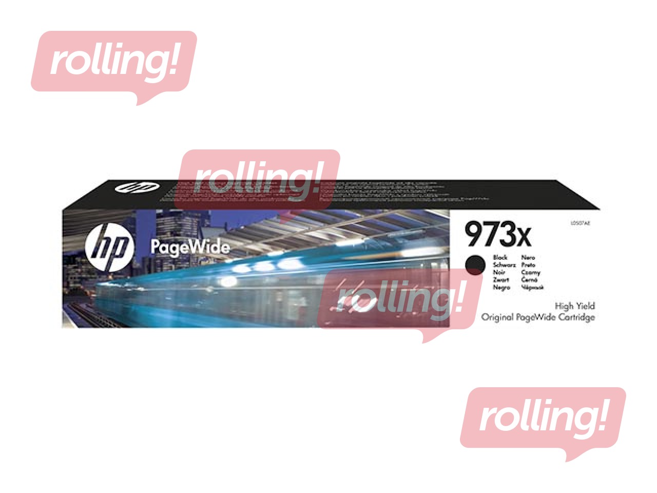 Tint kassett HP 973X PageWide, must (10000 lk)