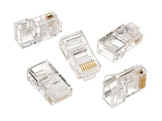 Gembird LAN modular plug 8P8C for solid cable cat. 5e (10 pcs)