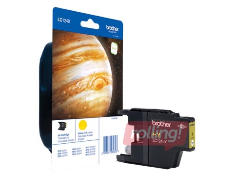 Ink cartridge Brother LC1240, yellow, (600 pgs)