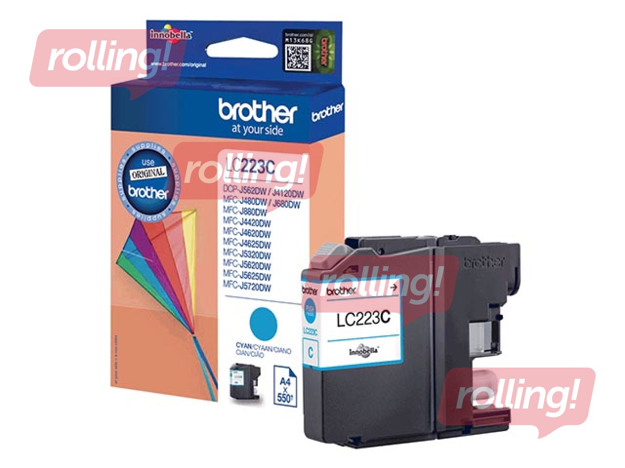 Tintes kasete  Brother MFCJ4620/J5320/J5620/J5720 ciānzila, (550 lpp)