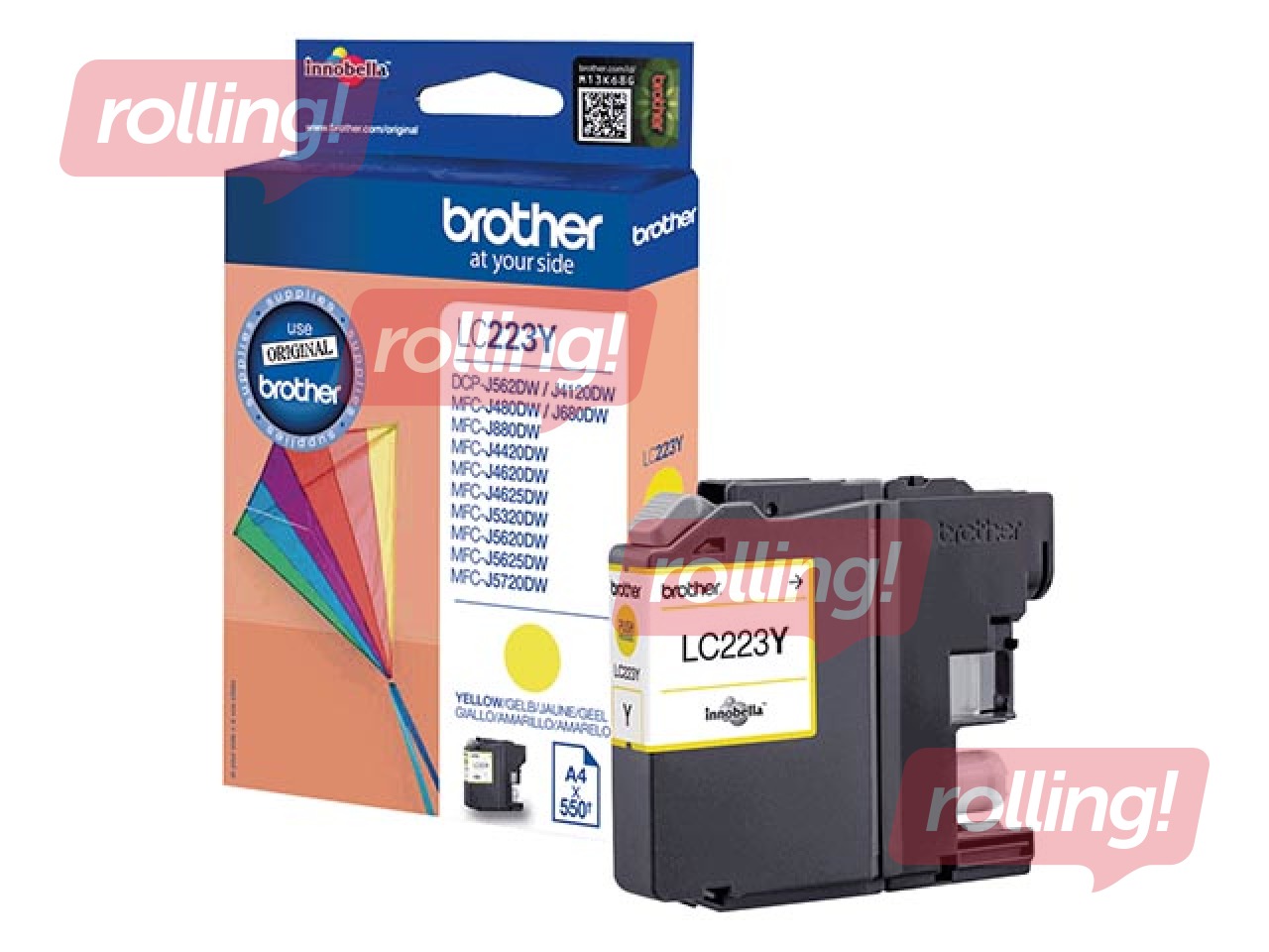 Tindikassett Brother MFCJ4620/J5320/J5620/J5720, kollane, (550 lk)
