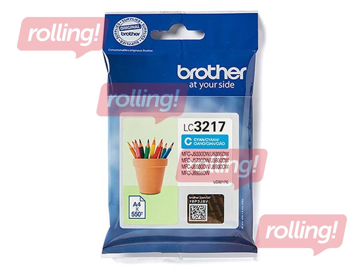Tindikassett Brother LC3217C, sinine (550 lk)