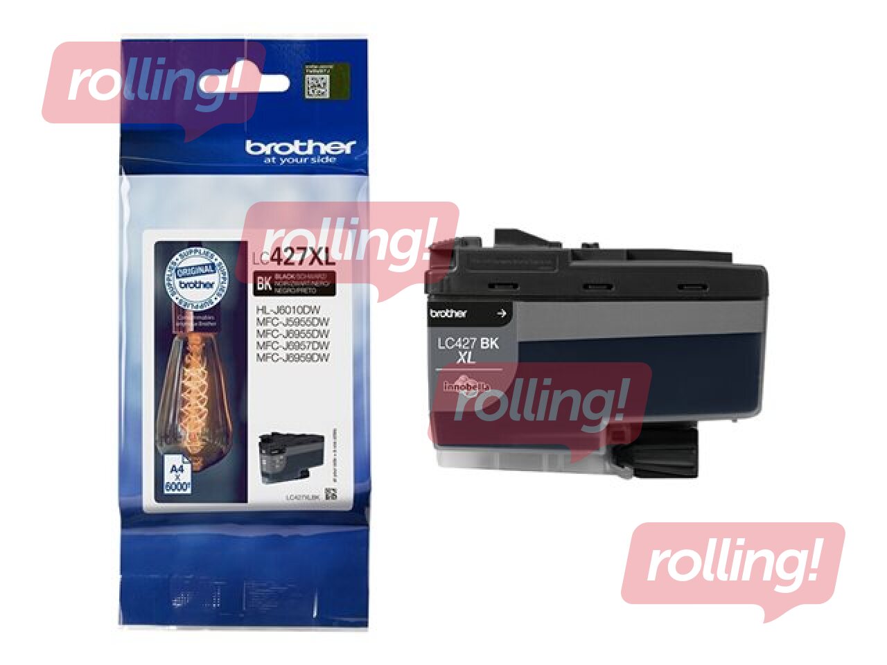 Tindikassett  Brother LC-427XLBK, must (6000 lk)
