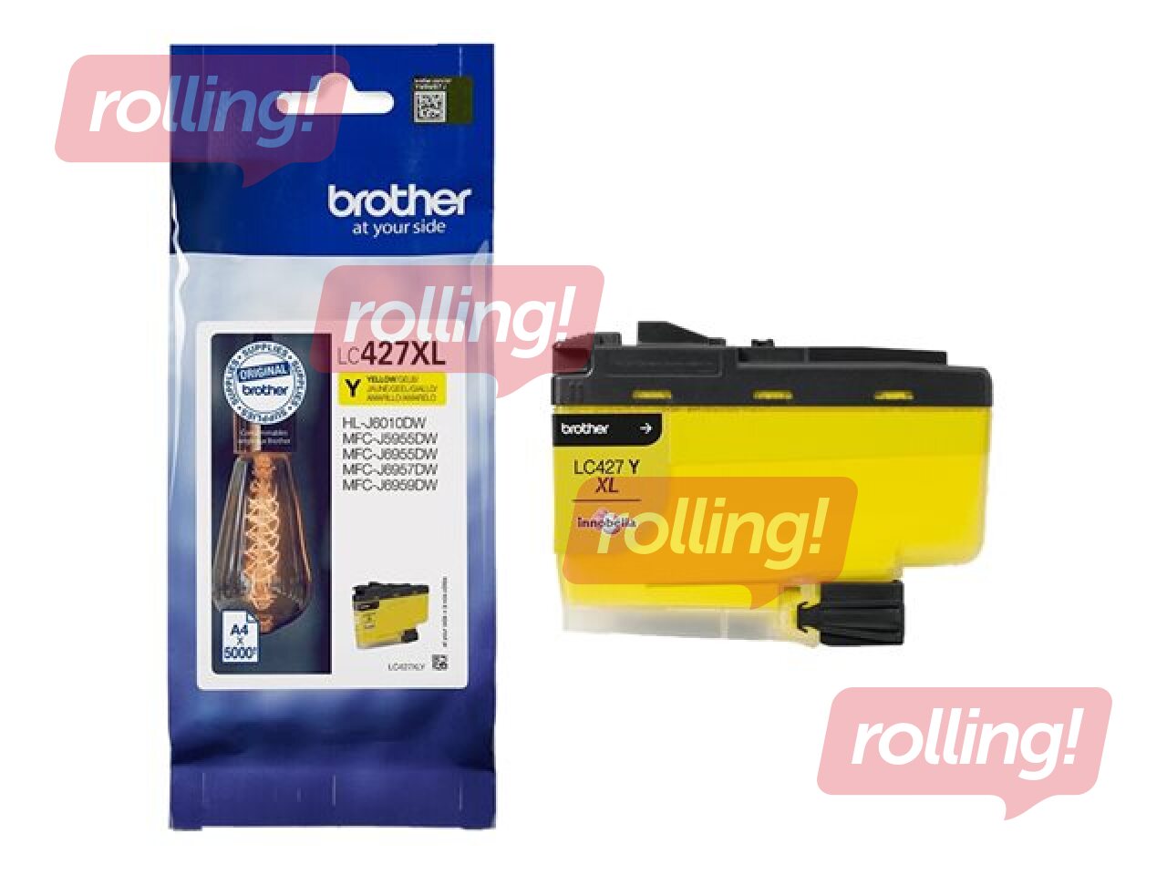 Tindikassett Brother LC-427XLY, kollane (5000 lk)