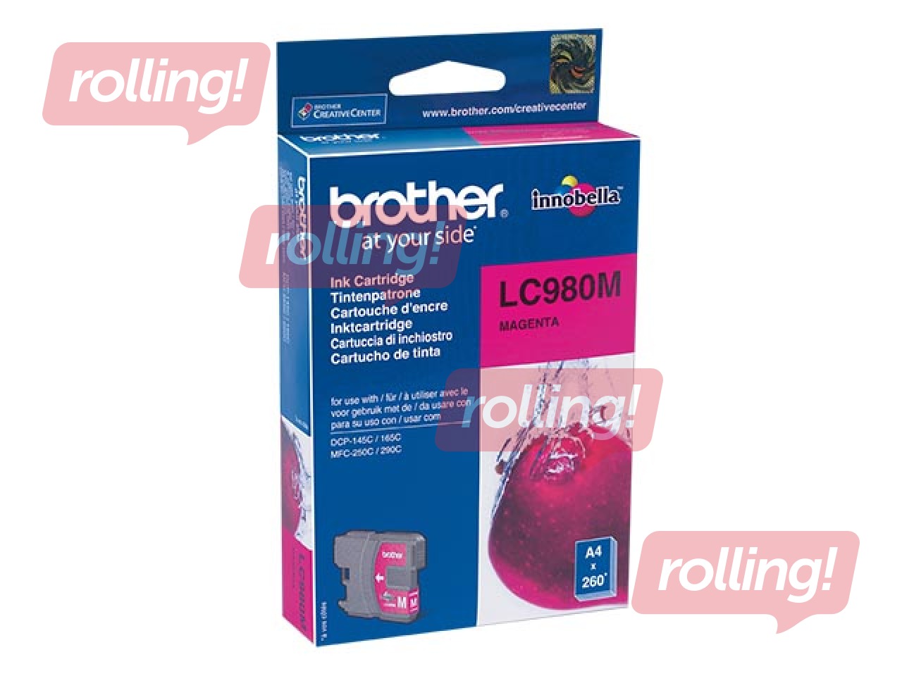 Tindikassett Brother LC980, punane (260 lk)