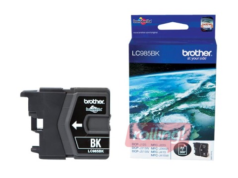 Tindikassett Brother LC985, must (300 lk)