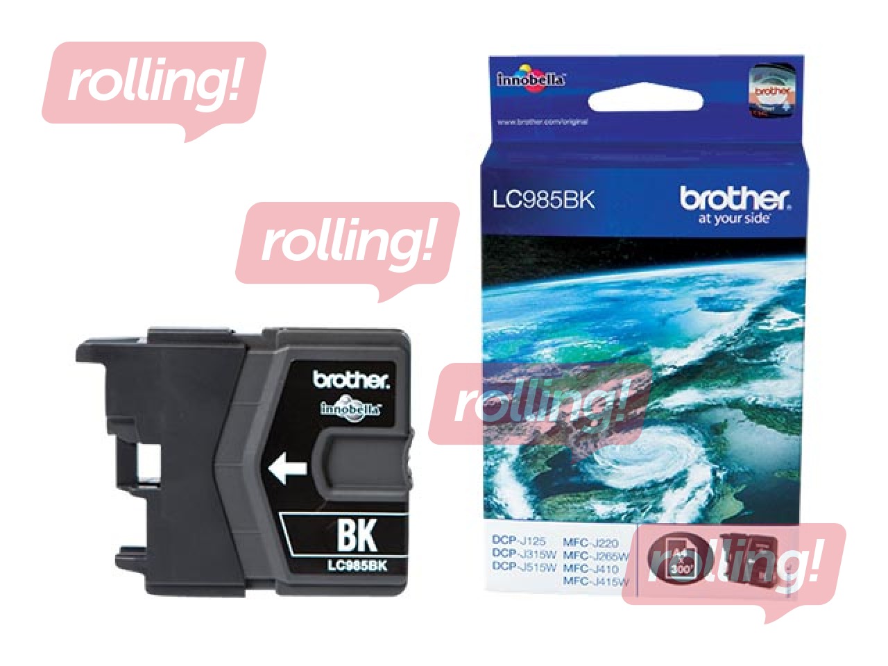 Tindikassett Brother LC985, must (300 lk)