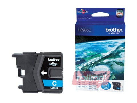 Tindikassett Brother LC985, sinine (260 lk)
