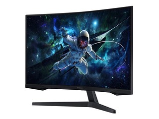 Монитор Samsung Odyssey G5 G55C, 32'', QHD, LED VA, HDMI, DisplayPort, изогнутый, черный