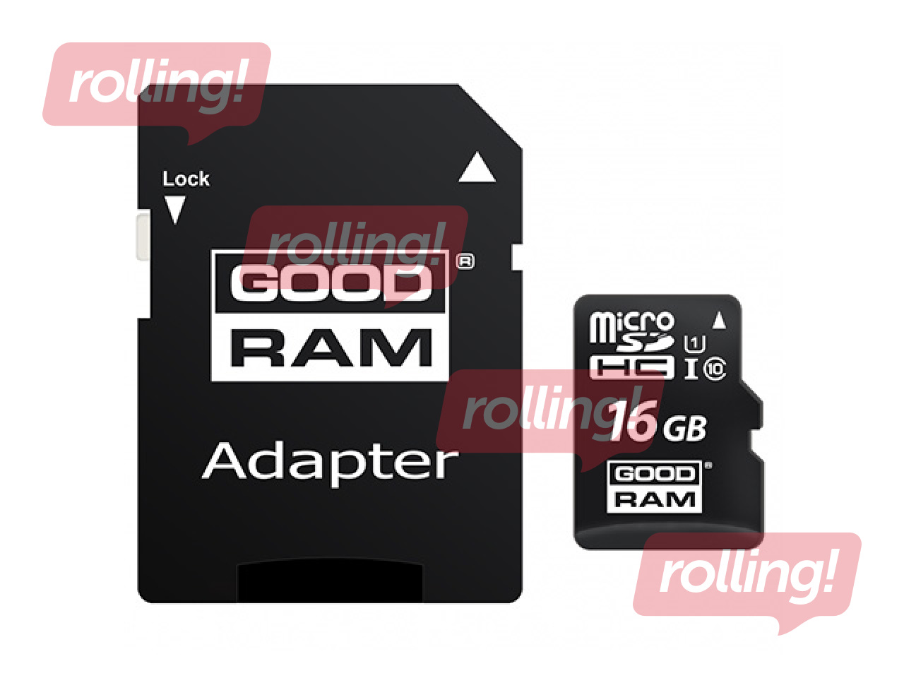 Atmiņas karte Goodram 16GB microSDHC class 10 UHS I + Adapter