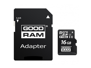 Atmiņas karte Goodram 16GB microSDHC class 10 UHS I + Adapter
