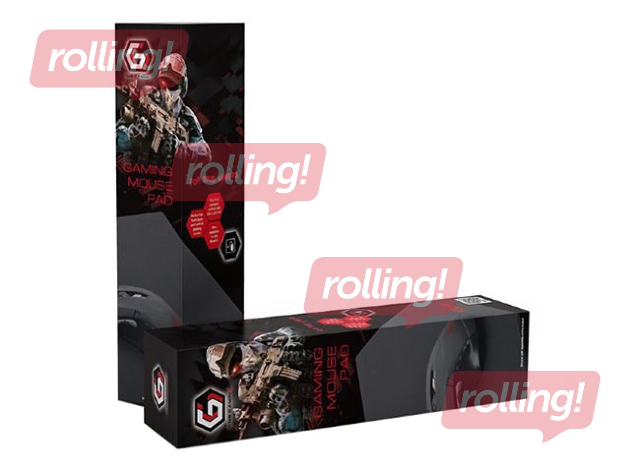 Hiirematt Gembird Gaming Large, must (400 x 450 mm)