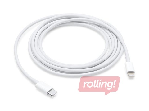 Savienotājvads Apple Type C - Lightning, 24 pin, 2m, balts