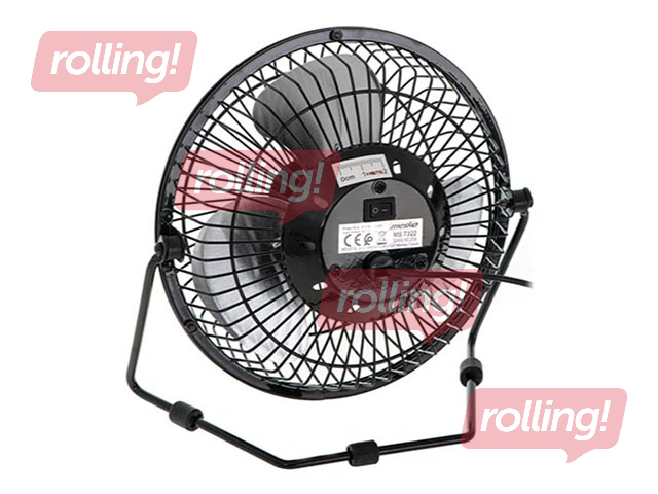 Lauaventilaator Mesko MS 7322, 15 cm, must, USB