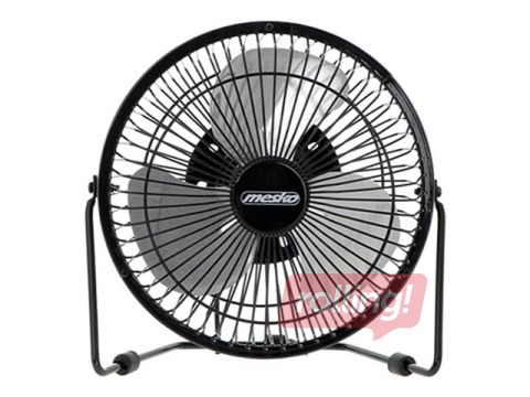 Ventilators galda Mesko MS 7322, 15cm, melns, USB