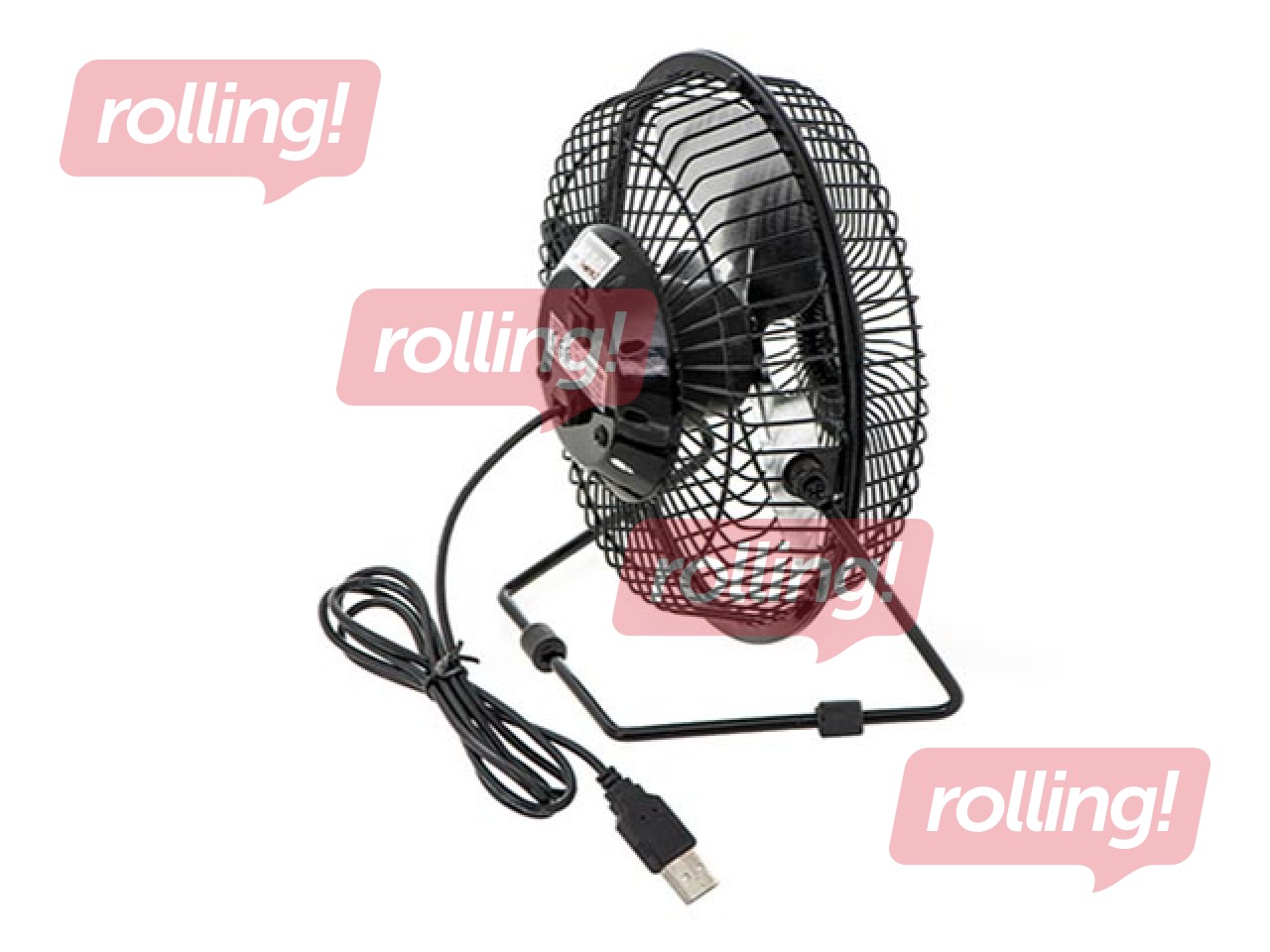 Ventilators galda Mesko MS 7322, 15cm, melns, USB