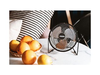 Ventilators galda Mesko MS 7322, 15cm, melns, USB