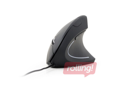 Ergonomiska datorpele Gembird Ergonomic, USB, Melna
