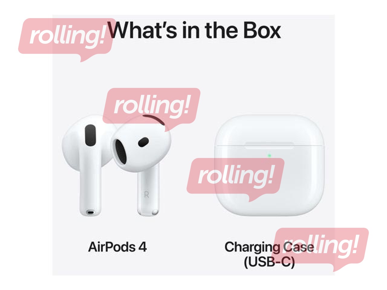Juhtmevabad kõrvaklapid Apple, AirPods 4, aktiivse mürasummutusega