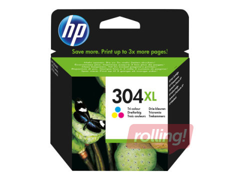 HP 304XL Tri-color Ink Cartridge (300 pgs)