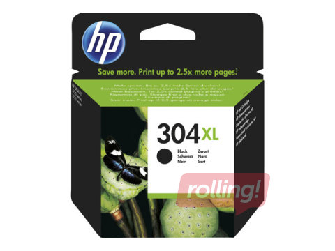 HP 304XL Black Ink Cartridge (300 pgs)