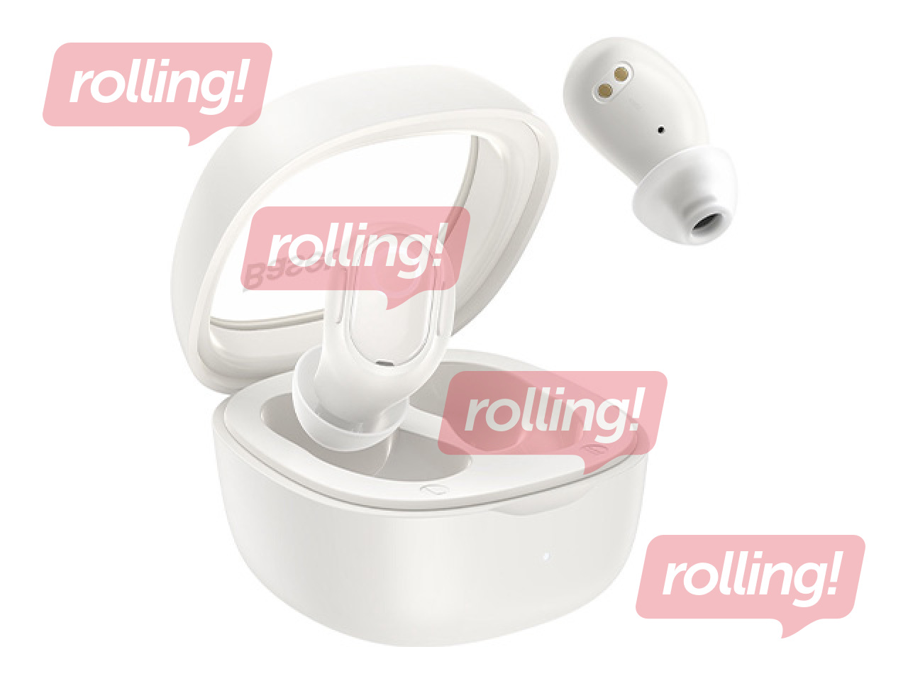 Baseus Bowie WM02 TWS juhtmeta kõrvaklapid, Bluetooth 5.0 (valge)