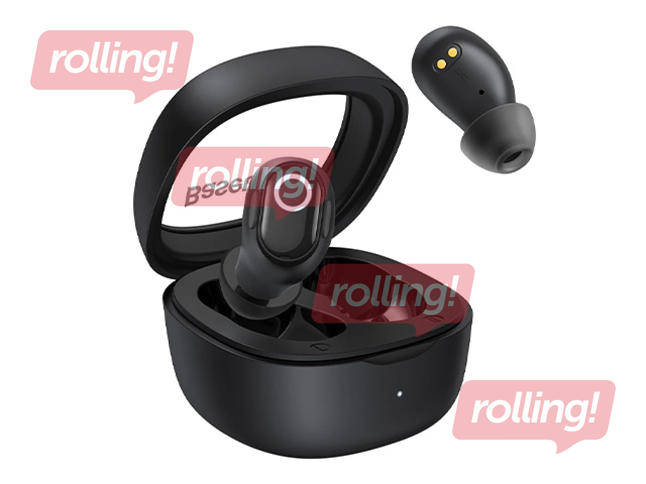 Baseus Bowie WM02 TWS juhtmeta kõrvaklapid, Bluetooth 5.0 (must)