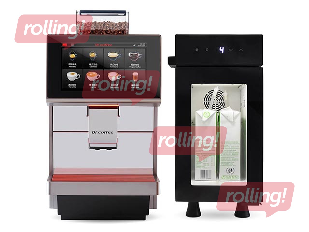 Nomas kafijas automāts Dr. Coffee M12  Plus, sudraba