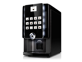 Rental coffee machine Rhea BL eC with 4 containers and 2 mixers, black