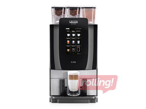 Nomas kafijas automāts Gaggia G100, melns ar sudraba elemenitem