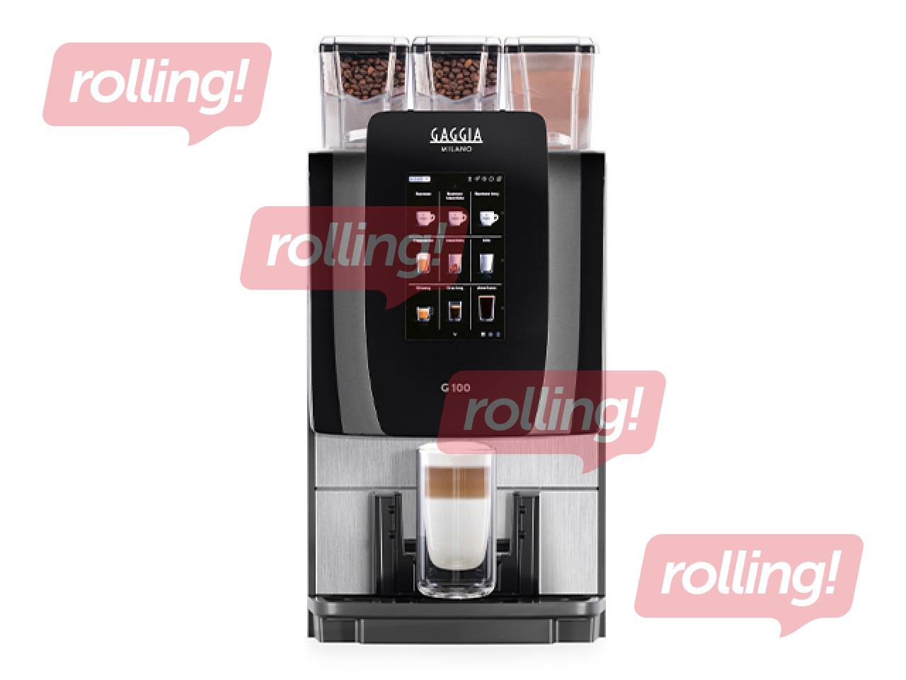 Nomas kafijas automāts Gaggia G100, melns ar sudraba elemenitem