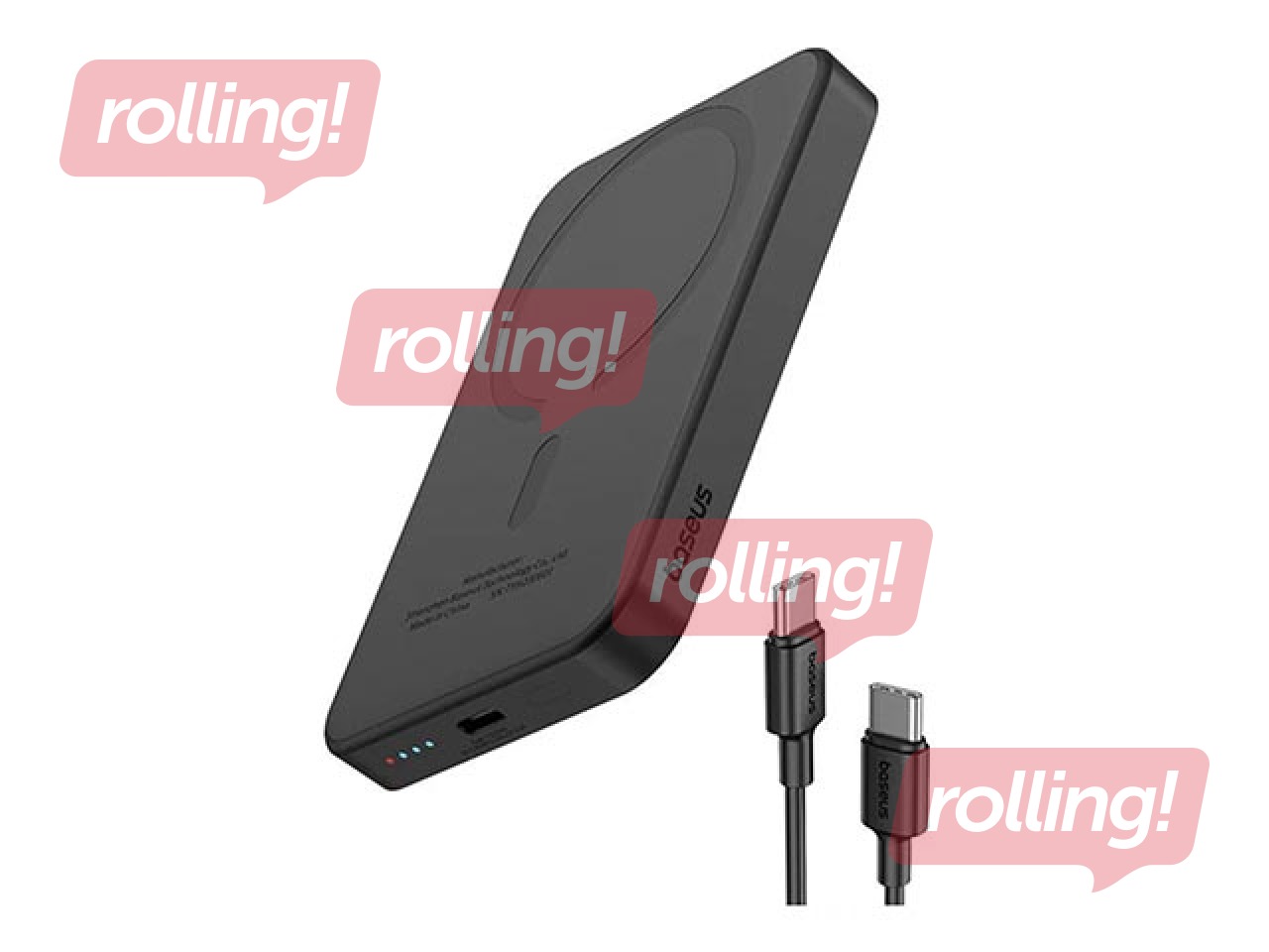 Magnetiline mobiililaadija Baseus MagSafe PD 20W, 5000mAh, must