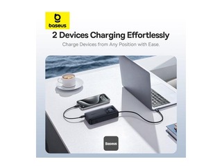 Mobiililaadija Baseus Free2Pull, 20000mAh, 65W, kaabliga, must