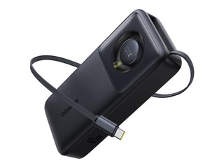 Mobile charger Baseus Free2Pull, 20000mAh, 65W, with cable, black