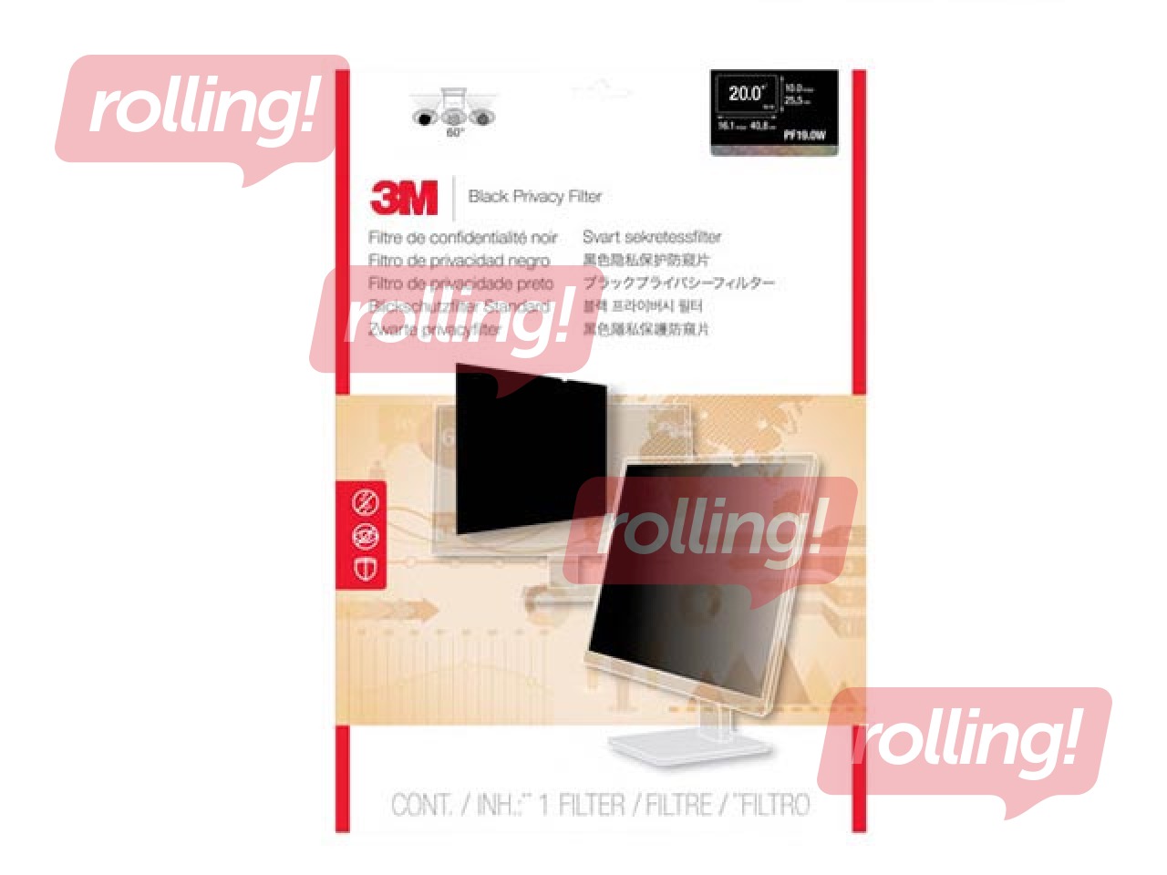 Privaatsusfilter 3M LCD-monitorile, 20