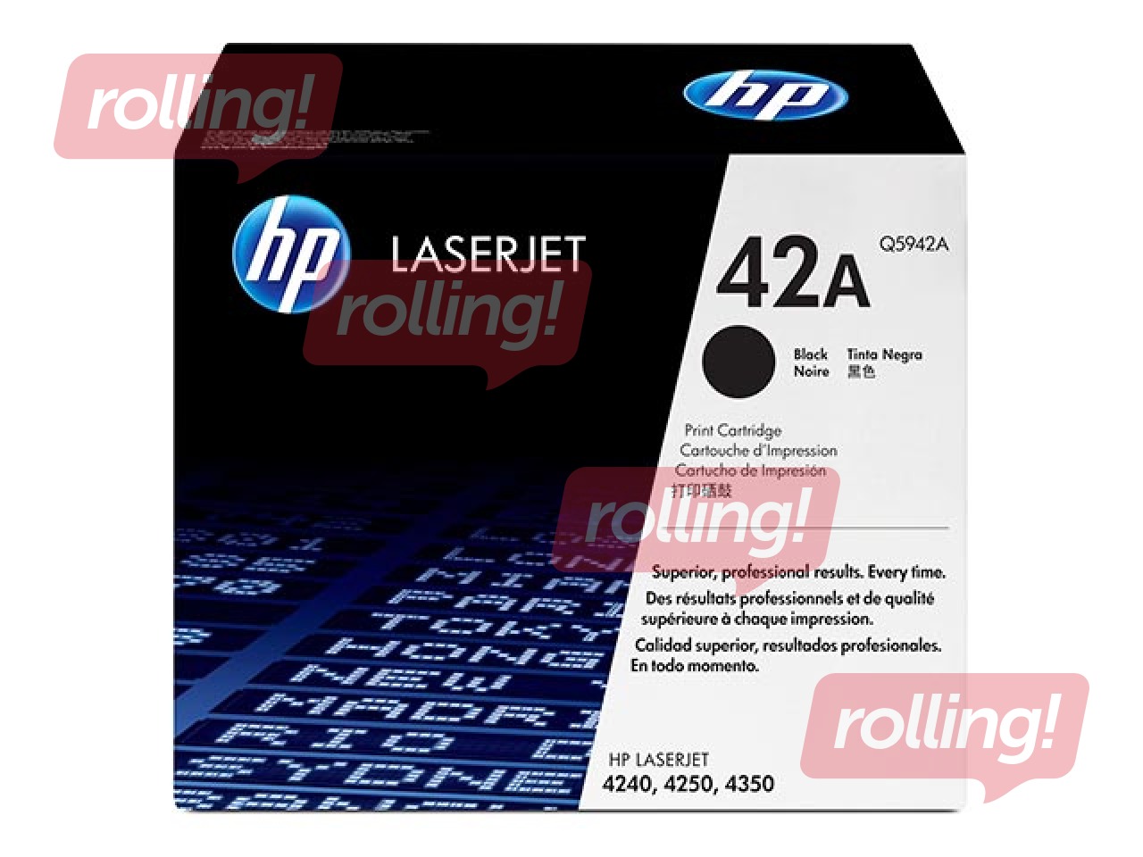 Toonerkassett HP LJ 4250, must, (20000 lk)