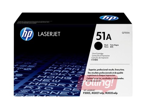 Tonera kasete HP LJ P3005, melna, (6500 lpp.)