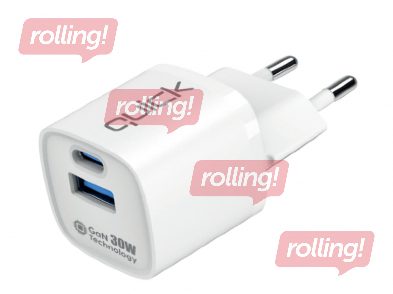 Lādētājs Quick QG-322 GaN Charger USB-C / USB Tīkla Lādētājs 30W